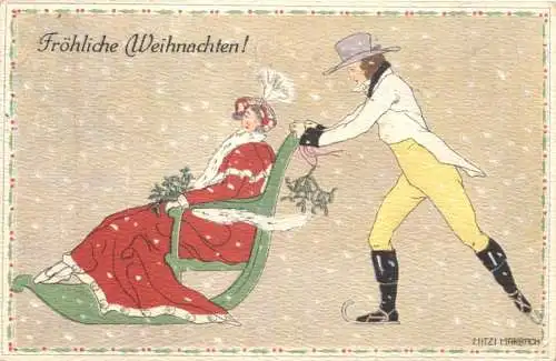 Weihnachten - Künstler Ak Mitzi Marbach -785354