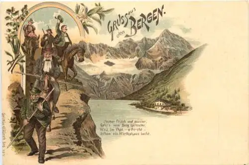 Gruss aus den Bergen - Litho -785280