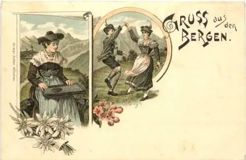 Gruss aus den Bergen - Litho - Ottmar Zieher -785242