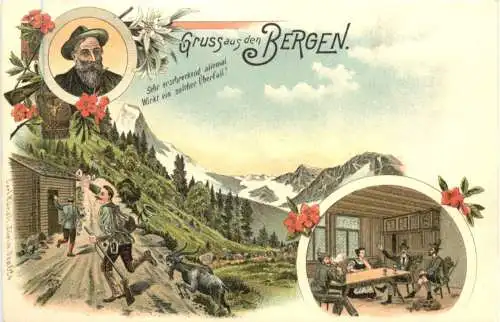 Gruss aus Bergen - Litho -785382