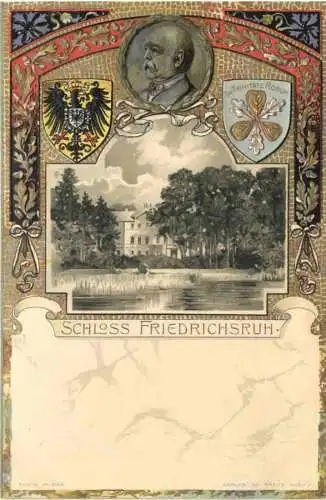 Schloss Friedrichsruh - Bismarck - Litho -785410