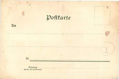 Gruss von der Rudelsburg - Bismarck Denkmal - Litho -785394