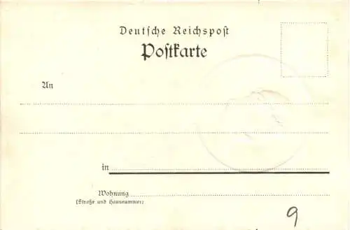 Dem Andenken Bismarck - Litho Prägekarte -785386