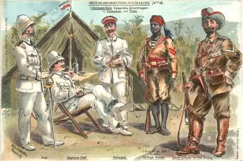 Kaiserliche Schutztruppen in Kamerun und Togo - Litho -785592