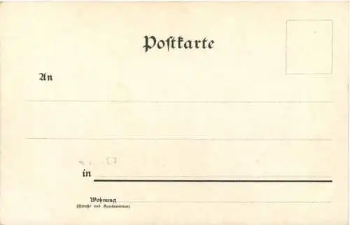 Sorpedoschulschiff Blücher - Litho -785626