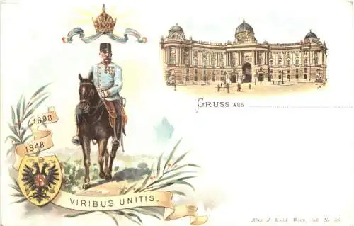 Kaiser Franz Josef - 50. Regierungs Jubiläum - Litho -785690