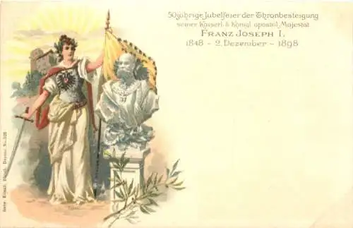 Kaiser Franz Josef - 50. Regierungs Jubiläum - Litho -785710