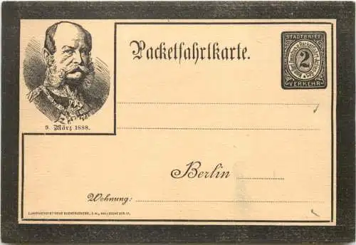 Kaiser Franz Josef - 1888 - Ganzsache -785730