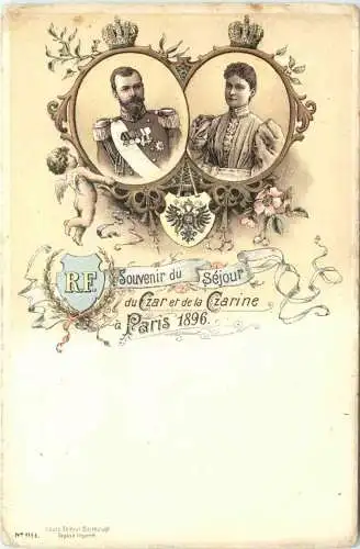 Paris - Souvenir des fetes Russes en France 1896 - Litho -785798