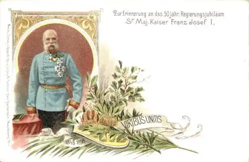 Kaiser Franz Josef - 50. Regierungs Jubiläum - Litho -785708