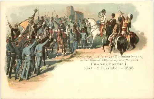 Kaiser Franz Josef - 50. Regierungs Jubiläum - Litho -785716