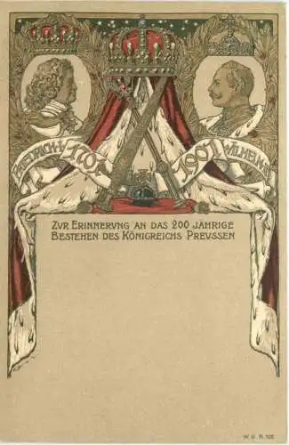 200. Bestehen Königreich Preussen - Litho -785796