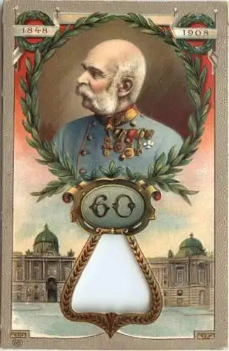 Kaiser Franz Josef - 60 Jahre - Litho -785800