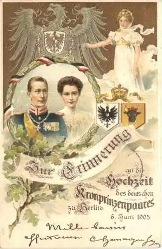 Hochzeit des Deutschen Kronprinzen zu Berlin - Litho -785860