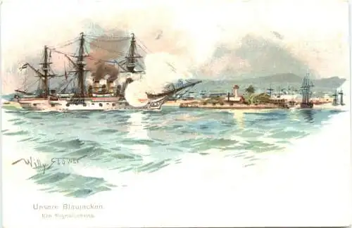 Unsere Blaujacken - Litho -785936