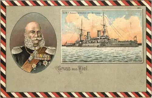 Gruss aus Kiel - SMS Kaiser Wilhelm der Grosse -785974