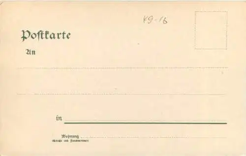 Militär - Übergang über die Pontonbrücke - Litho -786046