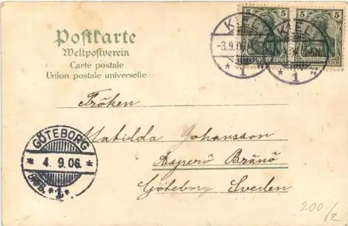 Gruss aus Kiel - SMS Prinz Heinrich - Litho -785992