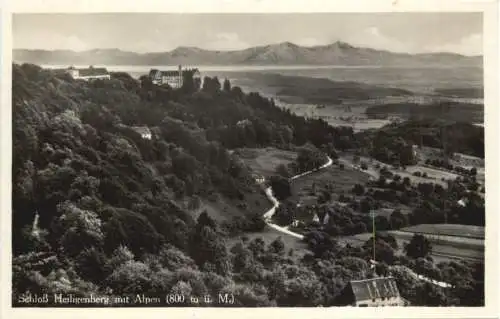 Schloss Heiligenberg mit Alpen -554826