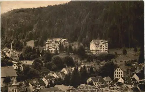 Triberg, Blick nach dem Hotel Kurhaus Waldlust -554926