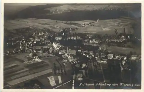 Luftkurort Schömberg vom Flugzeug aus -555104