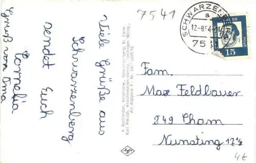 grüße aus dem Erholungsort Schwartenberg Schwarzwald -555114