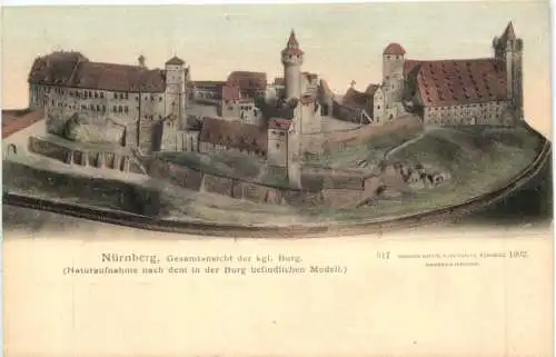 Nürnberg, Gesamtansicht der kgl. Burg -555188