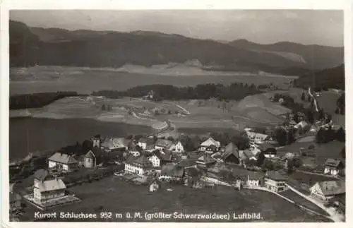 Kurort Schluchsee 952 m ü. M. (größter Schwarzwaldsee) Luftbild -555274