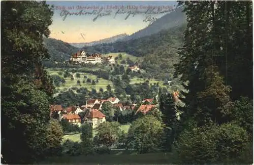 Blick auf Oberweiler u. Friedrich-Hilda Genesungsheim -555294