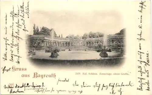 Gruss aus Bayreuth. Schloss. Eremitage, obere Grotte -555192