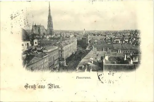 Gruß aus Wien Panorama. -555230