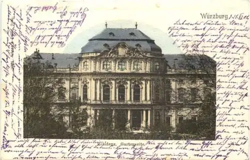 Würzburg Residenz. Gartenseite -555176