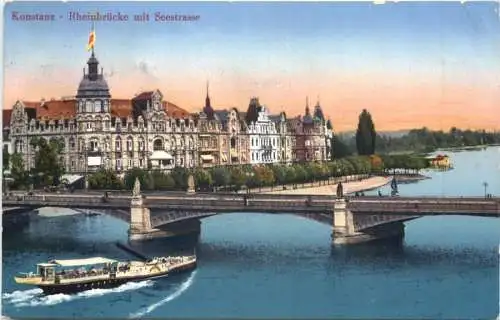 Konstanz Rheinbrücke mit Seestrasse -555564