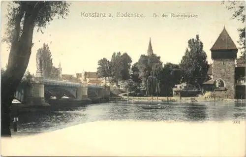 Konstanz a. Bodensee. An der Rheinbrücke -555570