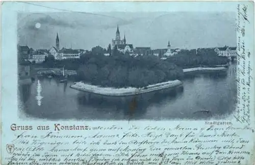 Gruss aus Konstanz Stadtgarten -555602