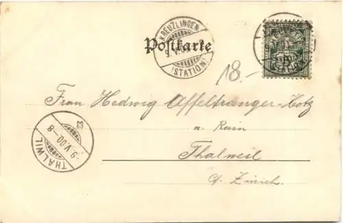 Gruss aus Konstanz. Seestrasse mit Insel hotel -555380
