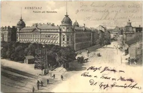 KONSTANZ Postamt und Marktstätte -555466
