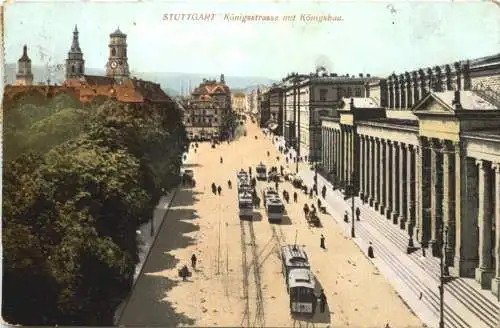 STUTTGART Königsstrasse mit Königsbau -555644