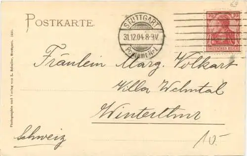 Stuttgart, Kgl. Anlagen mit Eberhard-Denkmal. -555622