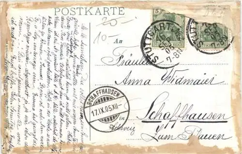 Stuttgart m.Alter Schlossplatz m. Stiftskirche u. Schillerdenkmal -555642