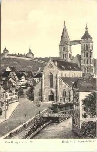 Esslingen a. N. Blick v. d. Agnesbrücke -555766