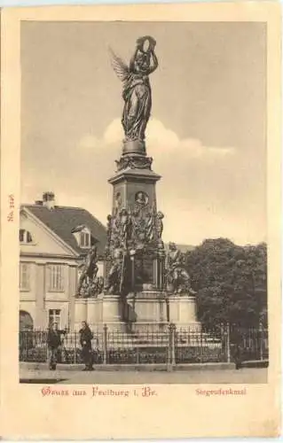 Gruss aus Freiburg Siegesdenkm -555832