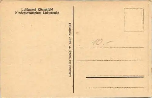 Luftkurort Königsfeld Kindersanatorium Luisenruhe -555780