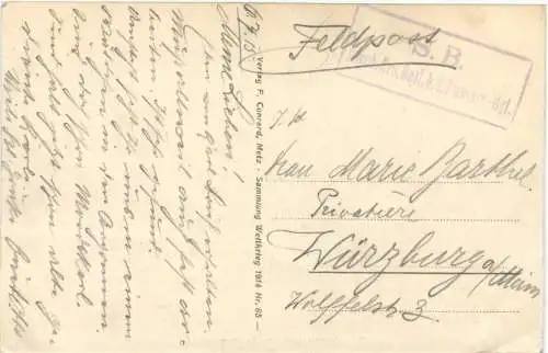 Schleichpatrouille im Argonnerwald - Feldpost -670226