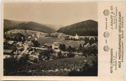 Gasthaus z. Waldhorn Paul Zipperlen Enzklösterle. Station Wildbad. -555946