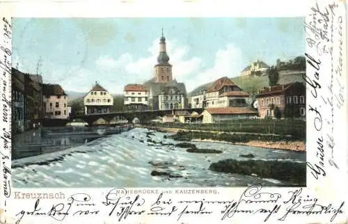 Kreuznach. NAHEBRÜCKE UND KAUZENBERG -556098