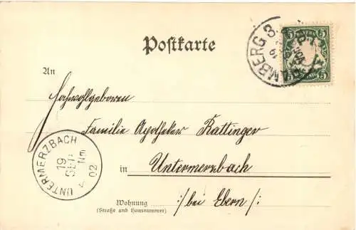 Bamberg Partie an der Regnitz. -556096