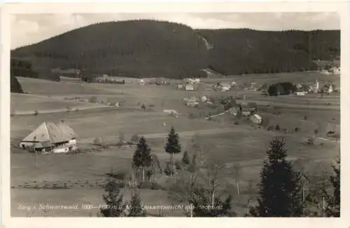 Saig i Schwarzwald, 1000-1100 m ü. M. Gesamtansicht mit Hochfirst -556132