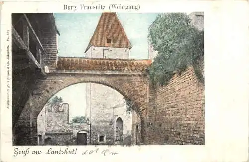 Gruß aus Landshut! Burg Trausnitz (Wehrgang) -556114
