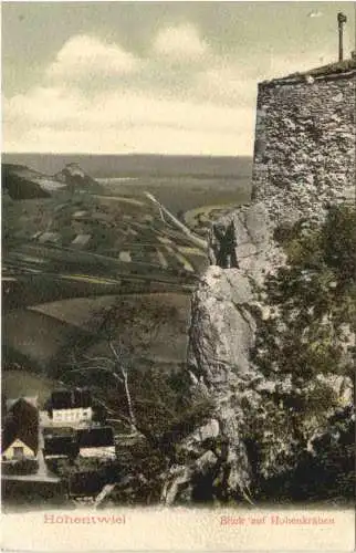 Hohentwiel Blick auf Hohenkrähen -556144